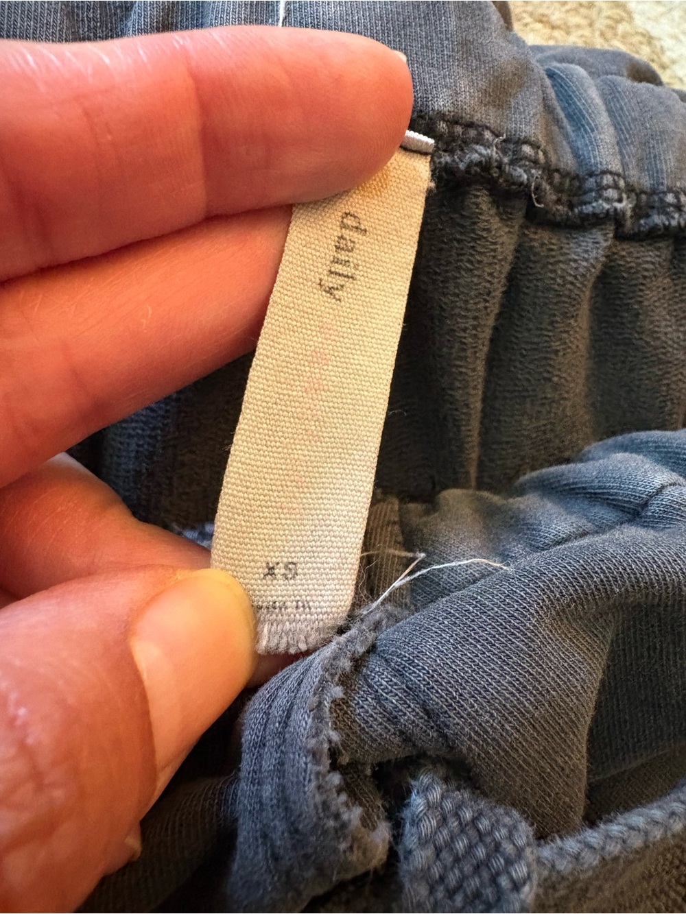 Daily Practice by Anthropologie Fold-over Waistband Pants gray XS - Picture 8 of 11